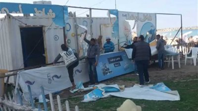 إزالة كافتيريات على كورنيش الإسكندرية لحجبها البحر