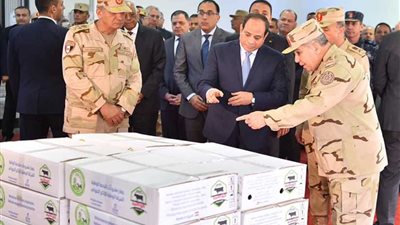 الرئيس السيسي يفتتح عدداً من المشروعات القومية في مجال الإنتاج الحيواني المتكامل بالفيوم