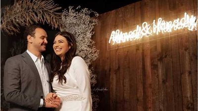 بالصور.. خطوبة هنادي مهنى وأحمد خالد صالح