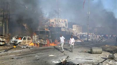 الشرطة الصومالية : ارتفاع حصيلة ضحايا انفجار مقديشيو إلى أكثر من 20 شخصا
