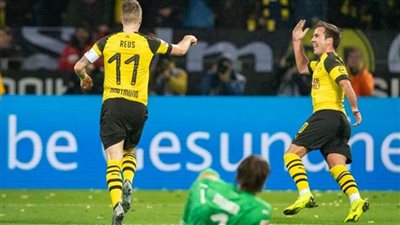 بروسيا دورتموند يفوز على مونشنجلادباخ 2-1 في الدوري الألماني