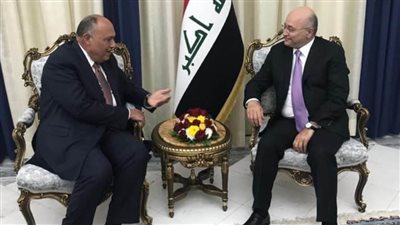 شكري يسلم رسالة من الرئيس السيسي إلى نظيره العراقي بشأن “مفاوضات سد النهضة“