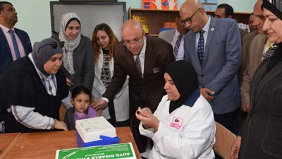 تطعيم 526 ألفا و115 طفلا ضد الحصبة ببني سويف