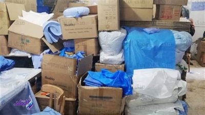 ضبط 21 ألف قطعة مستلزمات طبية مجهولة المصدر بالإسكندرية