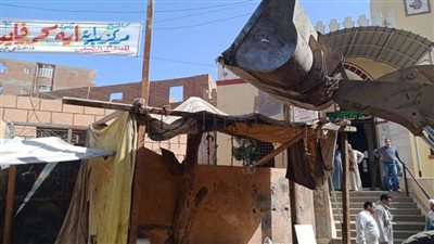 حملة لرفع الإشغالات بالفشن