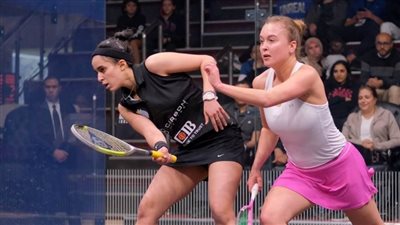 فوز رنيم الوليلي ونور الطيب في بطولة بلاك بول للإسكواش