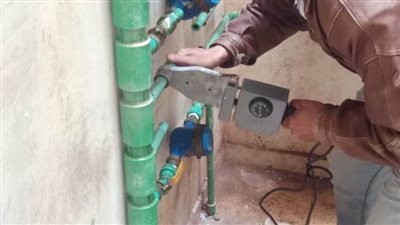 حملة لضبط وصلات المياه المخالفة بدمياط الجديدة