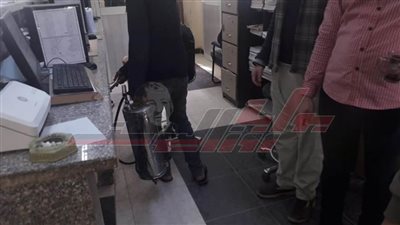 المنيا تعقم المصالح الحكومية ضد فيروس كورونا