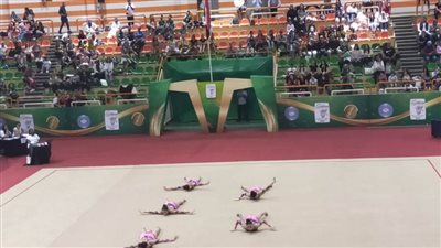 بالصور.. حفل افتتاح البطولة الإفريقية للجمباز الإيقاعي