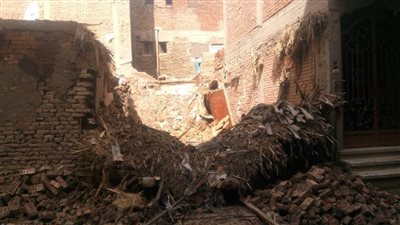 انهيار منزلين بالدقهلية بسبب سوء الطقس