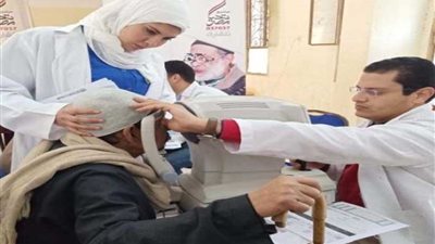 فحص ١٠٠٠ مواطن.. استمرار أعمال المبادرة الرئاسية ”نور حياة“ بالمنوفية