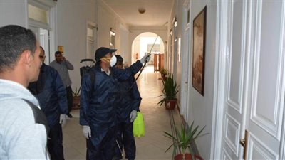  تعقيم مبنى ديوان عام محافظة المنيا