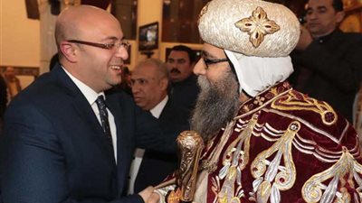 محافظ بني سويف يشهد قداس عيد الميلاد بمطرانية ببا