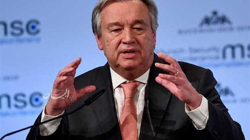 جوتيريش يعرب عن قلقه..