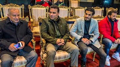 حسام البدري يحضر مباراة الإسماعيلي وبيراميدز في الدوري