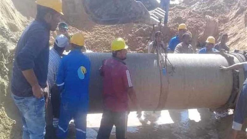 إعادة ضخ المياه بعد