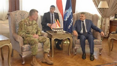 الفريق أسامة ربيع يلتقي الملحق العسكري الأمريكي لبحث سبل التعاون المشترك