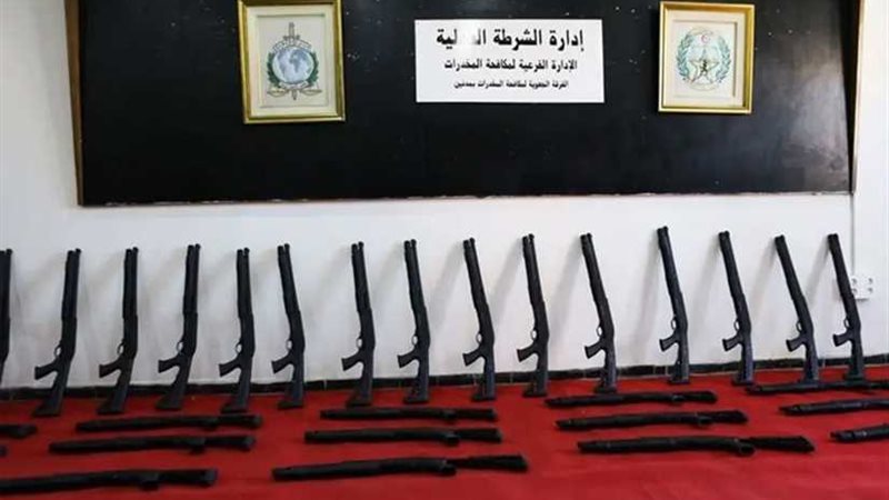 ضبط أسلحة تركية على