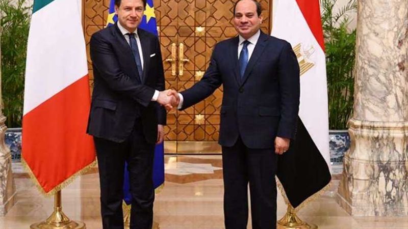 عاجل.. السيسى وكونتي