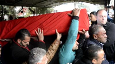 تشييع جثمان الفنانة ماجدة الصباحي من مسجد مصطفى محمود 