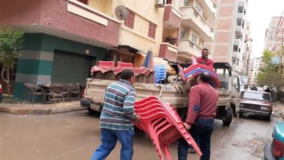 رفع 563 إشغال طريق وتعديًا في حملة بالبحيرة