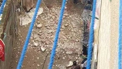 انهيار شرفة شرق الإسكندرية وإصابة سيدة