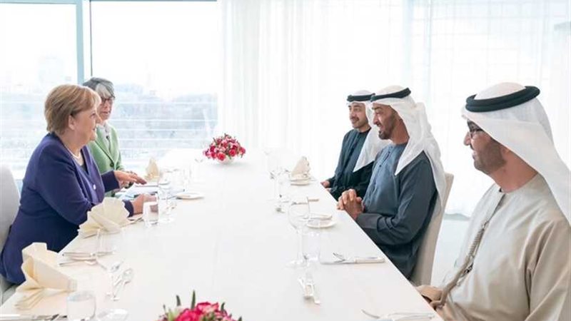 بن زايد يبحث مع ميركل