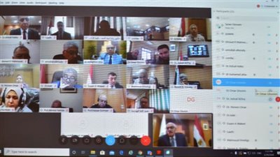 مجلس جامعة المنصورة بعقد اجتماعه عبر 