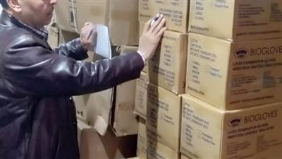 ضبط مخزن غير مرخص للأدوات الطبية شرق الإسكندرية
