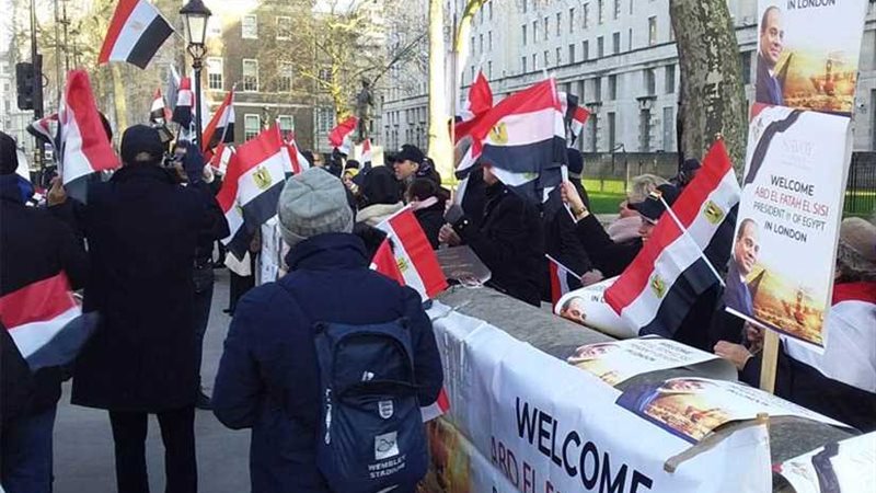 وقفة للجالية المصرية