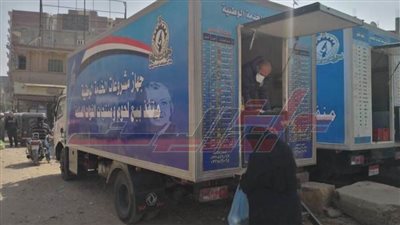 المنوفية: 6 منافذ متحركة لبيع السلع الغذائية والمطهرات بالشهداء