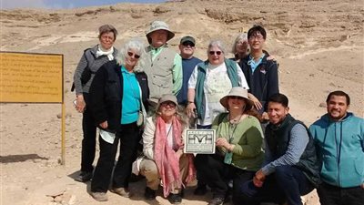 وفد أمريكي يزور المناطق الأثرية بالمنيا