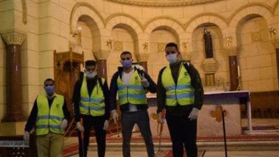 حملة تعقيم في مصر الجديدة