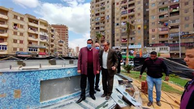 محافظ البحيرة يتفقد المراحل النهائية لأعمال تطوير ميدان إفلاقة