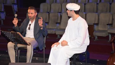 حازم إمام يشارك التهامي سهرة الإنشاد الديني