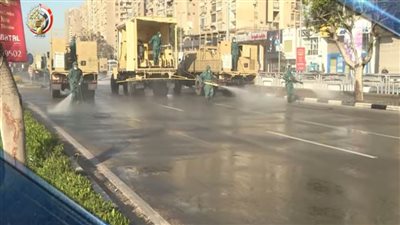 عاجل.. القوات المسلحة تعقم ميدان رمسيس ومحطة مصر  