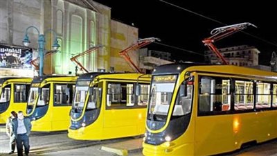 تشغيل 4 عربات ترام جديدة بالإسكندرية
