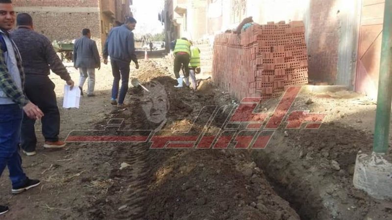 بدء أعمال توصيل المياه