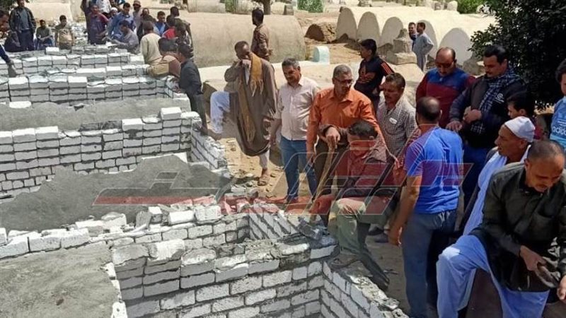 المنوفية تزيل المقابر