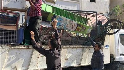 إزالة الإشغالات والإعلانات المخالفة شرق الإسكندرية