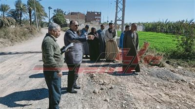 حملة لإزالة التعديات على الأراضى الزراعية بقرية بصرة بمركز الفتح  