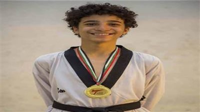 محمد أسامة يتوج بذهبية التايكوندو في البطولة العربية المفتوحة