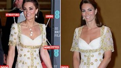 كيت ميدلتون بفستان معاد تدويره 