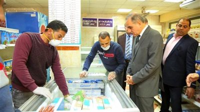 نورالدين يطمئن علي توفير السلع الغذائية بكفرالشيخ 