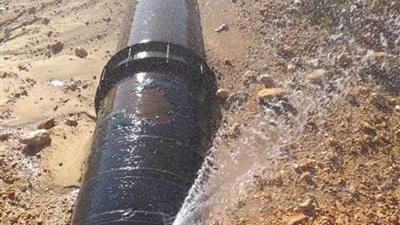 القابضة للمياه بسيناء: إصلاح عطل بالخط المغذي لمدينة العريش