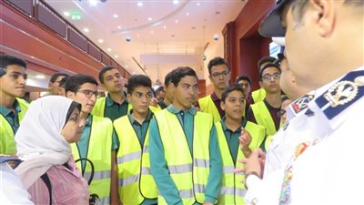 طلبة المدارس يزورون الإدارة العامة للحماية المدنية بالقاهرة