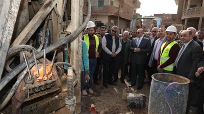 تدشين الصرف الصحي بصفط العرفا