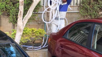 جهاز القاهرة الجديدة يشن حملة لضبط مخالفات غسيل السيارات بالشوارع