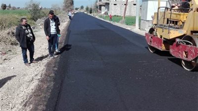 رصف طريق طلمبات برسيق بأبو حمص بتكلفة ٤.٢٨ مليون جنيه