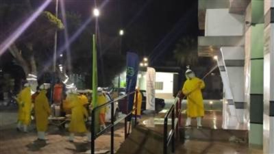 تطهير وتعقيم 3025 منشأة ومبنى حكوميا في الوادى الجديد